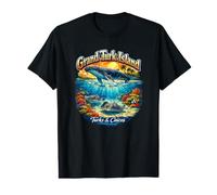 Récif corallien baleinier des îles Turques et Caïques de la Grande Turque T-Shirt Graphique avec Valeur