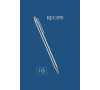 Recipe: Classic recipe notebook with a clean and functional design - Steel Blue Edition