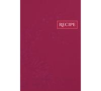 recipe: Elegant cherry red floral notebook for cooking