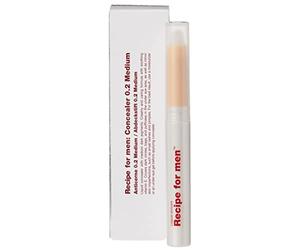 RECIPE FOR MEN Concealer 02 Medium - enrichi en vitamine E, couvre les cernes et les impuretés de la peau, pour tous les types de peau, fabriqué en Suède