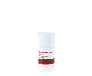 RECIPE FOR MEN Déodorant stick - Protection longue durée contre l'humidité, pénétration rapide, doux pour la peau, pour tous types de peau, fabriqué en Suède, 75 ml