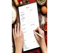 Recipe Notebook: A 100-Page Guided Cooking Journal to Record, Rate, and Remember Your Favorite Recipes | 6" x 9" Recipe Keeper with Ingredients, Prep Time, and Notes Section