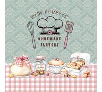 Recipe Notebook - Homemade Flavors: Blank Recipe Book to Write in Your Own Recipes | Cookbook Journal & Recipe Organizer