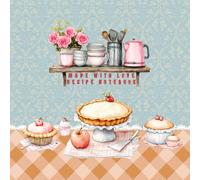 Recipe Notebook - Made with Love: Blank Recipe Book to Write in Your Own Recipes | Cookbook Journal & Recipe Organizer