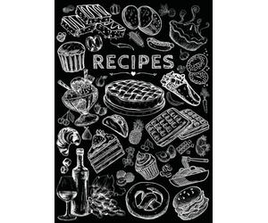 Recipes: Blank Recipe Book to Write In your own Recipes | Fill in your Favorite Recipes in this Empty Cookbook | Lovely Gift