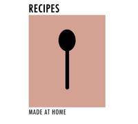 RECIPES: Home Cooking, Blank Notebook for Recipes, Make your own Recipe book, Notebook, 200 Lined pages