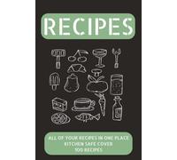 Recipes: My Recipe Book Blank | Dishoom Cookery Books | Mom Cookbook | 6x9 inches | 100 pages |