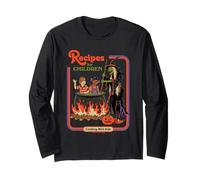Recipes Witch Halloween Sarcastic Retro Funny Adult Humor Manche Longue