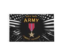 Récipiendaire De La Médaille De L'Étoile De Bronze, Vétéran De La Guerre Du Golfe Drapeau Décoratif Drapeau De Jardin Résistant Aux Intempéries Garden Flag Pour Pelouse Célébrations Mur 90X150Cm