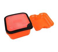 Récipient 2 en 1 pour granulés de pêche, avec cadre intérieur, boîte de rangement pour appâts de pêche à la carpe, système de drainage, pour appâts vivants, vers granulés, chanvre, viande (8,5-OS)