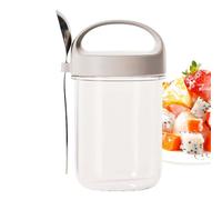 Récipient à avoine pour la nuit, récipient à yaourt sûr, tasse de petit déjeuner, récipients à céréales réutilisables pour salades, milkshakes, fruits