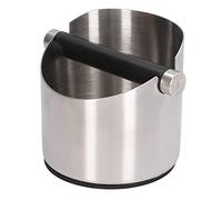 Récipient à Battre, Porte-Filtre, Accessoires pour Marc de café, Seau en Acier Inoxydable et Caoutchouc, boîte de Frappe pour Marc de café (Trompette de Couleur en Acier Inoxydable (FC-04-1))