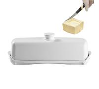 Récipient à beurre avec couvercle - Plat couvert classique pour ranger les plans de travail, élégant porte-beurre | Passe au lave-vaisselle - Accessoire sûr pour la cuisine moderne