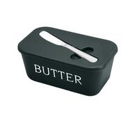 Récipient à beurre en plastique pratique, rectangulaire, grande capacité, boîte de rangement for beurre avec couvercle, plat à fromage scellé, comptoir pour la cuisine, la table à manger(Green)