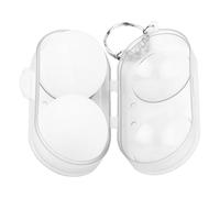 Récipient à bille pieeg Pong - Étui de tennis en plastique transparent | Petite boîte de rangement portable avec un design sûr pour couvercle, un organisateur de balle pratique pour le formulaire