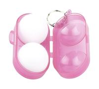 Récipient à bille pieeg Pong - Étui de tennis en plastique transparent | Petite boîte de rangement portable avec un design sûr pour couvercle, un organisateur de balle pratique pour le formulaire