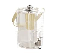 Récipient À Boissons À Jus - Carafe Transparente De 5 L Avec Filtre, Distributeur De Boissons Anti-déversement, Station D'eau De Fête, Support De Service De Pique-nique En Plein Air | Serveur De Boiss