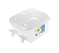Récipient à boissons créatif Ouverture de grand calibre, pratique à nettoyer et à ajouter pour les matières premières, adapté jus de lait, distributeur de boissons avec robinet pour réfrigérateur