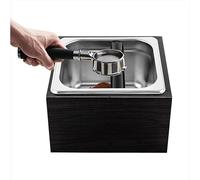 Récipient à café en acier inoxydable, grande capacité, 1500 ml, boîte à café à café en acier inoxydable, récipient pour café à café, machine à expresso, outil pour marc de café, 18,5 x 17,5 x 12,5 cm