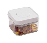 Récipient à céréales, pot hermétique empilable, 20 x 11 cm, transparent pour rangement de cuisine, organisateur de -manger pour riz, aliments pour animaux, collations, fruits secs, bonbons, thé