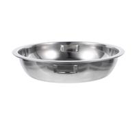 Récipient à Charbon en Acier Inoxydable Argenté, Rond Brossé | Panier pour Barbecue de Jardin, Insert Extérieur Résistant à Chaleur, Nettoyage Facile, Usage Familial