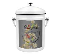 Récipient À Compost De Cuisine - Poubelle Résistante Aux Odeurs De 5 L, Récipient À Compost De Cuisine, Restes De Fruits Et Légumes, Seau D'intérieur, Nourriture | Collecteur De Déchets pour Voisins,