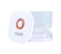 Récipient à cornichons de 414 ml avec couvercle minuteur, boîte de rangement alimentaire avec passoire | pour farine, salade, bonbons, cuisine, sucre, biscuits, garde-manger, préparation, yaourt