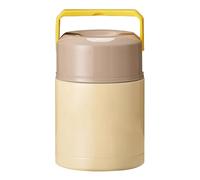 Récipient à déjeuner en acier inoxydable avec couvercle à poignée de transport - Récipient à soupe isotherme, bocal à double paroi scellé sous vide, avec couvercle à poignée de transport pour le