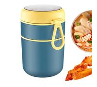 Récipient À Déjeuner Isotherme - 15,3 X 10,7 Cm, Boîte À Déjeuner Pratique Pour Aliments Chauds | Récipient Alimentaire Thermique 2 En 1, Conteneurs Portables Étanches Avec Poignée, Pot D'aliments