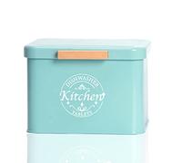 Récipient à dosettes pour lave-vaisselle avec couvercle à charnière Support de capsules en métal pour armoire de cuisine Décoration moderne et accessoires de cuisine Rangement pour tablettes de