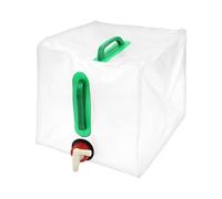 Récipient à eau avec robinet - Réservoir pliable portable de 20 L avec robinet | Carafe d'eau pliable | pour le camping, la préparation en plein air, la randonnée, la survie, les tempêtes, les