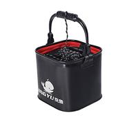 Récipient à eau pliable en EVA - Seau de pêche pliable portable pour la pêche en bateau, randonnée, seau d'eau pliable pratique pour le camping