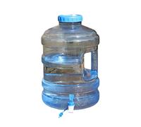 Récipient à eau pure avec récipient de stockage d'eau, seau de grande capacité, réservoir d'eau potable portable, réservoir d'eau de camping avec poignées pour excursion autonome (A, 26 x 26 x 40 cm)