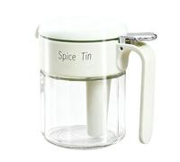 Récipient à épices,Accès facile avec cuillère incluse | Bouteille de condiment en verre de cuisine | Convient pour la préparation des repas, le service de justice, le chariot de restauration, le