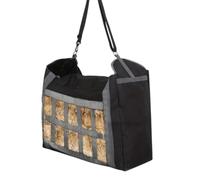 Récipient à foin à alimentation lente, sac d'alimentation portable pour cheval, stockage des aliments pour bétail, 60 x 48 x 24 cm pour chevaux, ânes et animaux de la ferme Poids du produit : 271 g