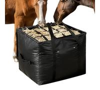 Récipient à foin - Robuste avec poignée de transport - Sac à foin comme retard de temps d'alimentation - Pour animaux de ferme, moutons, écuries, pâturage, paddock