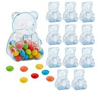 Récipient À Friandises En Forme D'ours Transparent - Conception De Système De Bocaux À Collation Réutilisables, Structure D'affichage De Bonbons Transparente, Accessoire D'organisation De Nourriture