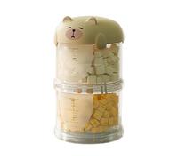 Récipient à friandises pour chien pour comptoir - Boîte à friandises portable pour chien | Bocal à biscuits décoratif transparent pour chien | Pot à biscuits décoratif portable empilable pour cuisine