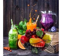 Récipient à fruits décoratif mais fonctionnel en fer avec forme circulaire et côtés ventilés pour une circulation de l'air et un nettoyage facile (noir H)