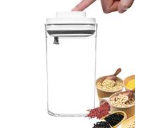 Récipient à grains de café - Contenants alimentaires avec couvercles hermétiques | scellant manuel, distributeur empilable, bocal de rangement de cuisine, organisation de garde-manger pour collation