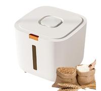 Récipient à grains de riz - Grande capacité - Récipient alimentaire multifonction avec couvercle sécurisé - Organisation de la cuisine pour les aliments secs, les collations, les céréales