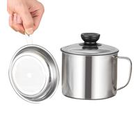 Récipient à graisse - 1 pot filtrant en acier inoxydable, pot de filtre à huile | Stockage d'huile de cuisson - Sûr, durable et un must have pour tout cuisinier domestique isolant l'air et la