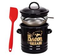 Récipient à Graisse de Bacon Conserveur d'Huile 1200 ml avec Couvercle