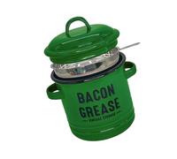Récipient à graisse de Bacon émaillé à poignée avec cuillère passoire, Gadget de cuisine multifonctionnel, récipient d ' assaisonnement émaillé