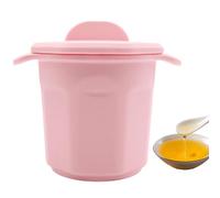 Récipient à graisse en silicone - Bac à graisse étanche - Passoire à économie d'huile - Boîte à graisse de cuisine avec couvercle et poignée - Récipient à graisse en silicone anti-adhésif - Réservoir