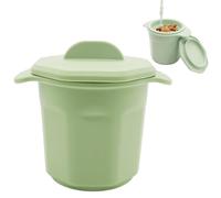 Récipient à graisse en silicone - Récipient à graisse en silicone pour la cuisine - Récipient à huile alimentaire en silicone avec poignée et couvercle pour crêpes - Poignée pratique