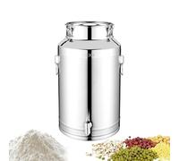 Récipient À Huile En Acier Inoxydable - Fût À Lait Hermétique Avec Couvercle En Acier Inoxydable 5/9/14 Litres | Conteneur de Stockage Hermétique | pour Bière, Aliments, Farine, Café, Sucre, Céréales,