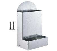 Récipient à huîtres pour poules | Distributeur multifonction Grit avec boîtier en métal | Distributeur automatique portable en métal pour élevage de canards et alimentation des poussins en plein air
