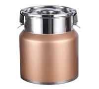 Récipient à lait - 2,5 L avec couvercle hermétique pour cuisine | Couvercle résistant aux taches, réservoir d'eau en acier inoxydable pour camping, maison, cuisine, dîner, restaurant, fête
