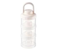 Récipient à lait en poudre - Récipient à formule de 7,56 pouces avec trois sections | Bouteille de stockage Portable empilable et étanche de 200g, pour maison, cuisine, chambre à coucher, voyage, nour